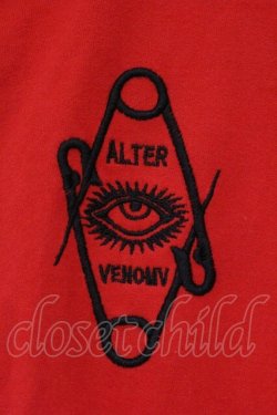 画像2: ALTER VENOMV / ツノ付きダメージパーカー S アカ O-26-03-03-065-PU-TO-OW-OS