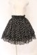 画像1: metamorphose / ハートシフォンスカート  クロ O-26-03-03-006-ME-SK-IG-OS (1)