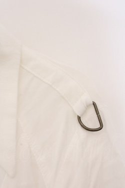 画像3: Na+H / ミリタリー半袖ブラウス  ホワイト O-26-03-03-066-PU-BL-OW-OS