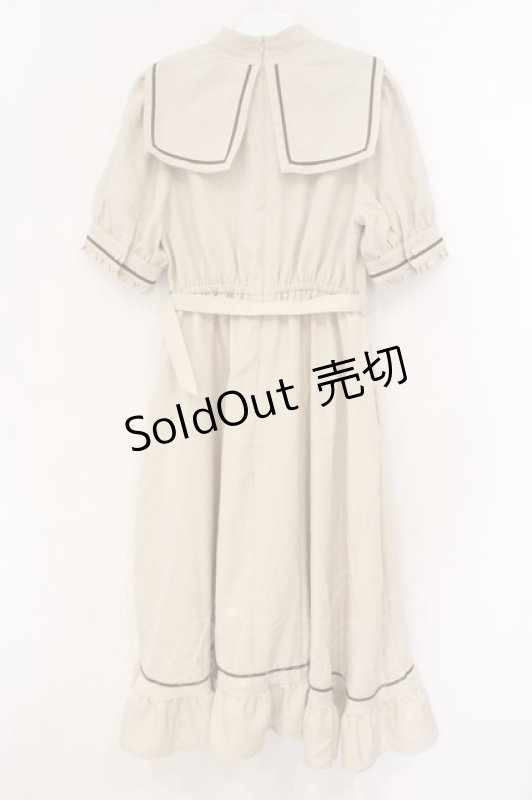 画像4: Kurumi Collaboration / マリンアカデミアワンピース M ベージュ O-26-03-03-070-GO-OP-OW-OS (4)