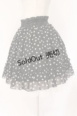 画像3: metamorphose / ハートシフォンスカート  クロ O-26-03-03-006-ME-SK-IG-OS