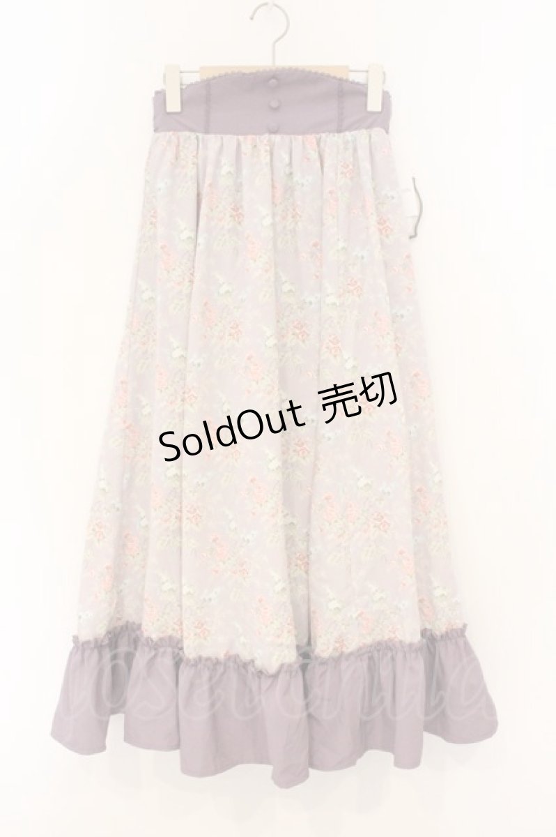 画像1: Kurumi Collaboration / グレイスフルコルセット風ロングスカート M ラベンダー O-26-03-03-074-GO-SK-OW-ZT641 (1)