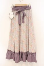 画像3: Kurumi Collaboration / グレイスフルコルセット風ロングスカート M ラベンダー O-26-03-03-074-GO-SK-OW-ZT641 (3)