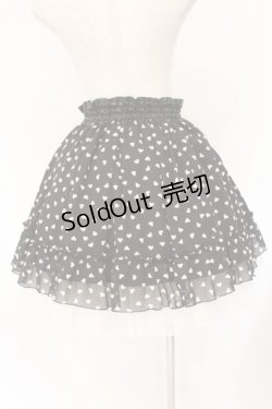 画像4: metamorphose / ハートシフォンスカート  クロ O-26-03-03-006-ME-SK-IG-OS