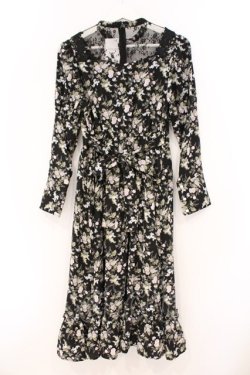 画像3: Kurumi Collaboration / KRハナジゴスリーブワンピース M クロ O-26-03-03-075-GO-OP-OW-OS