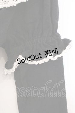 画像4: BABY,THE STARS SHINE BRIGHT / 下衿取り外し スムースブラウス  クロ×シロ O-26-03-03-078-BA-BL-IG-OS