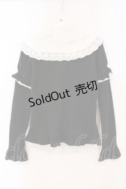 画像5: BABY,THE STARS SHINE BRIGHT / 下衿取り外し スムースブラウス  クロ×シロ O-26-03-03-078-BA-BL-IG-OS