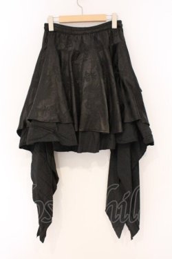 画像4: Qutie Frash / 2023年プレミアム-蘿月-アシメスカート  ブラック O-26-03-03-084-QU-SK-IG-OS