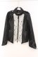 画像1: Qutie Frash / ナポレオンジャケット M ブラック×シルバー O-26-03-03-085-QU-BL-IG-OS (1)