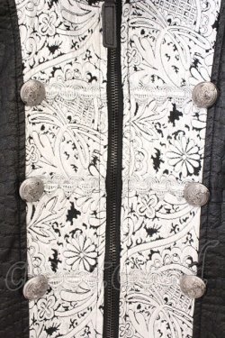 画像2: Qutie Frash / ナポレオンジャケット M ブラック×シルバー O-26-03-03-085-QU-BL-IG-OS