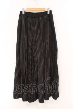 画像1: Qutie Frash / 袴パンツ  ブラック×ピンストライプ O-26-03-03-086-QU-PA-IG-OS