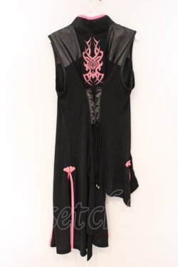 画像5: Qutie Frash / サイバーチャイナワンピース  ブラック×ピンク O-26-03-03-088-QU-OP-IG-OS