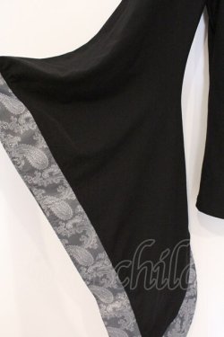 画像3: Qutie Frash / クロス着物T  ブラック×シルバー O-26-03-03-091-QU-TO-IG-OS