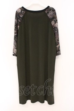 画像4: Qutie Frash / 2店舗限定チャイナロングTシャツ  ブラウン×カーキグリーン×ブラック O-26-03-03-093-QU-TO-IG-OS