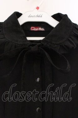 画像2: Qutie Frash / 丸襟ブラウス  ブラック O-26-03-03-094-QU-BL-IG-OS