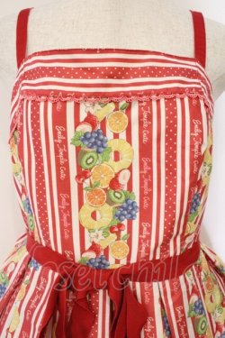 画像2: Emily Temple cute / トロピカルフルーツキャミソールワンピース  アカ O-26-03-03-011-ET-OP-OW-OS