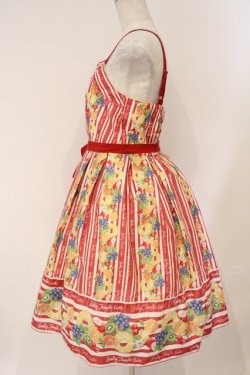 画像3: Emily Temple cute / トロピカルフルーツキャミソールワンピース  アカ O-26-03-03-011-ET-OP-OW-OS