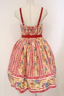 画像4: Emily Temple cute / トロピカルフルーツキャミソールワンピース  アカ O-26-03-03-011-ET-OP-OW-OS