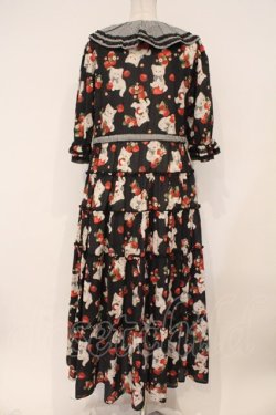 画像6: alcali / alcali × misako aoki/サイベリアンストロベリーワンピース  クロ O-26-03-03-012-LO-OP-OW-OS