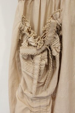 画像3: PINK HOUSE / フリル使いタブリエ  ベージュ O-26-03-03-015-LO-OP-OW-OS