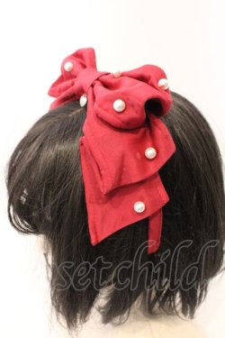 画像3: Angelic Pretty / 乙女リボンジャガードカチューシャ  アカ O-26-03-04-034-AP-AC-IG-OS