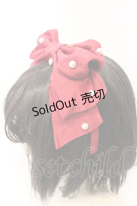 画像3: Angelic Pretty / 乙女リボンジャガードカチューシャ  アカ O-26-03-04-034-AP-AC-IG-ZT0308C (3)