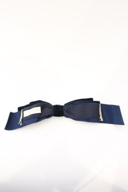 画像2: Melody BasKet / ベルベットリボンクリップ  ネイビー O-26-03-04-005-LO-AC-OW-OS