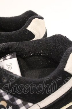 画像3: Candy Stripper / PEPE GINGHAM HIGH SOLE SNEAKERS 24cm ブラック O-26-03-04-037-PU-SH-IG-OS