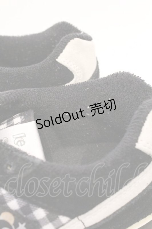 画像3: Candy Stripper / PEPE GINGHAM HIGH SOLE SNEAKERS 24cm ブラック O-26-03-04-037-PU-SH-IG-ZT0314J (3)