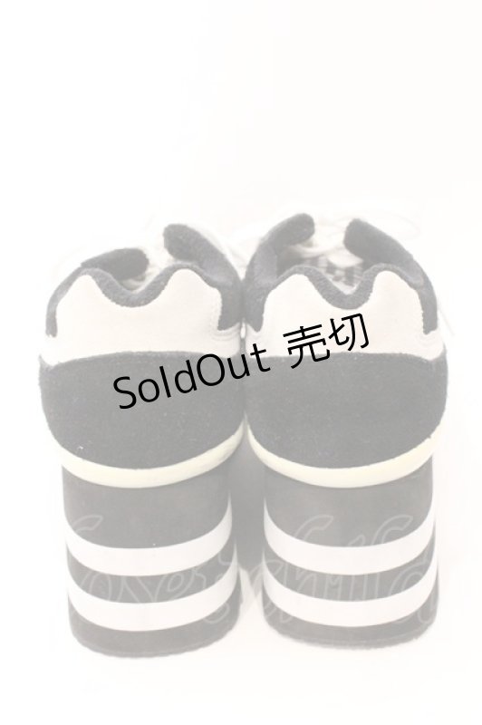 画像4: Candy Stripper / PEPE GINGHAM HIGH SOLE SNEAKERS 24cm ブラック O-26-03-04-037-PU-SH-IG-ZT0314J (4)