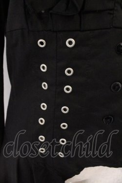 画像2: BPN / レースアップアシンメトリーフリルブラウス M クロ O-26-03-04-041-GO-BL-IG-OS