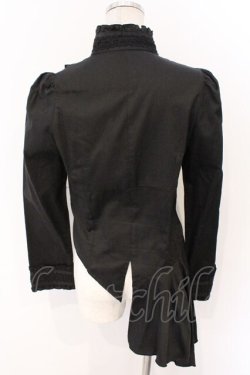 画像3: BPN / レースアップアシンメトリーフリルブラウス M クロ O-26-03-04-041-GO-BL-IG-OS