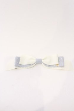 画像1: Melody BasKet / 刀剣乱舞ONLINE　リボンクリップ  大和守安定(ホワイト×サックス) O-26-03-04-007-LO-AC-OW-OS