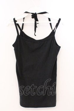 画像2: ALGONQUINS / ホルターキャミソール  ブラック O-26-03-04-047-AL-TO-IG-OS