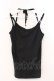 画像2: ALGONQUINS / ホルターキャミソール  ブラック O-26-03-04-047-AL-TO-IG-OS (2)