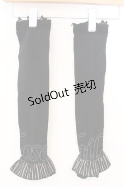 画像2: ALGONQUINS / アームカバー付きフリルキャミソール  ブラック O-26-03-04-052-AL-TO-IG-OS