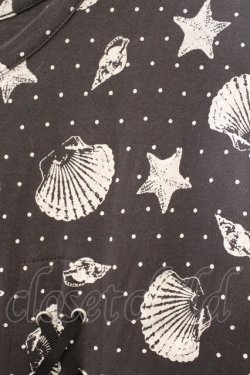 画像2: Candy Stripper / シェル柄カットワンピース 2 グレー O-26-03-04-060-PU-OP-IG-OS