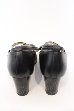 画像3: Leur Getter / 本革クロスストラップシューズ 23.5cm クロ O-26-03-04-008-LU-SH-OW-OS