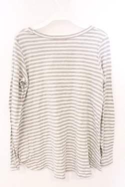 画像2: Candy Stripper / マウスワッペンボーダーカットソー 2 グレー O-26-03-04-063-PU-TO-IG-OS