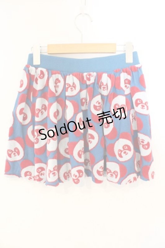 画像2: Candy Stripper / 起毛ペペフェースフレアーミニスカート 2 ブルー×レッド×ホワイト O-26-03-04-065-PU-SK-IG-ZT382 (2)