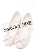 Leur Getter / リボン付本革シューズ 22.5cm ピンク O-26-03-04-009-LU-SH-OW-ZTK036