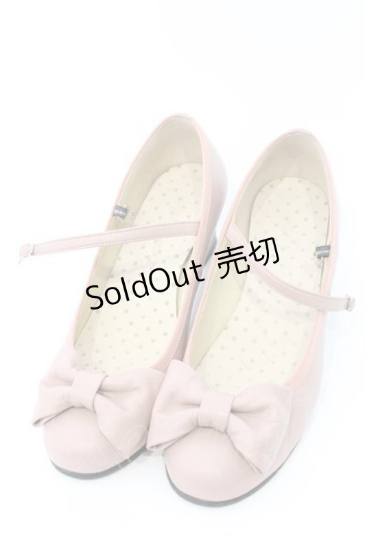 画像1: Leur Getter / リボン付本革シューズ 22.5cm ピンク O-26-03-04-009-LU-SH-OW-ZTK036 (1)