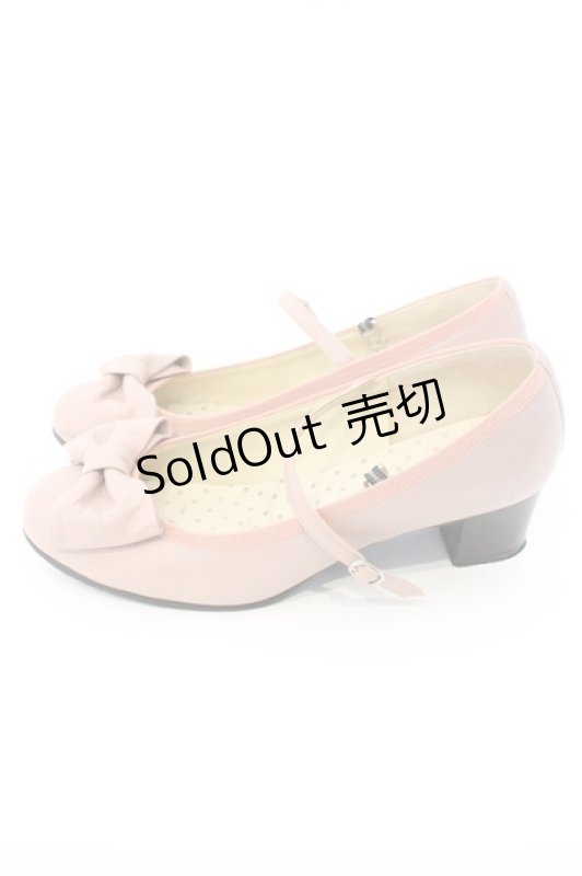 画像2: Leur Getter / リボン付本革シューズ 22.5cm ピンク O-26-03-04-009-LU-SH-OW-ZTK036 (2)