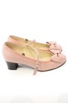 画像4: Leur Getter / リボン付本革シューズ 22.5cm ピンク O-26-03-04-009-LU-SH-OW-ZTK036 (4)