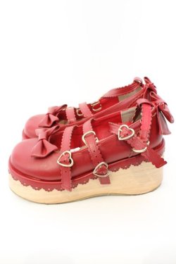 画像2: Chalmiere / 木底風パンプス L アカ O-26-03-04-010-0-SH-IG-OS