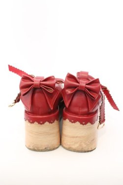 画像3: Chalmiere / 木底風パンプス L アカ O-26-03-04-010-0-SH-IG-OS