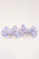 画像2: Angelic Pretty / うさぎのしっぽコーム  ラベンダー O-26-03-04-011-AP-AC-IG-ZT639-F005 (2)