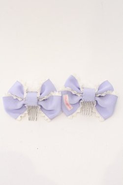 画像2: Angelic Pretty / うさぎのしっぽコーム  ラベンダー O-26-03-04-011-AP-AC-IG-OS