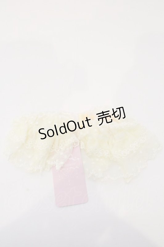 画像2: Chalmiere / ファンシーリボンお袖留め  イエロー O-26-03-04-002-0-ZA-OW-ZT0308C (2)