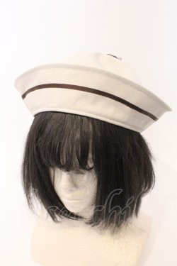 画像1: Kurumi Collaboration / KRM*マリンハット  ベージュ O-26-03-04-026-GO-AC-IG-OS